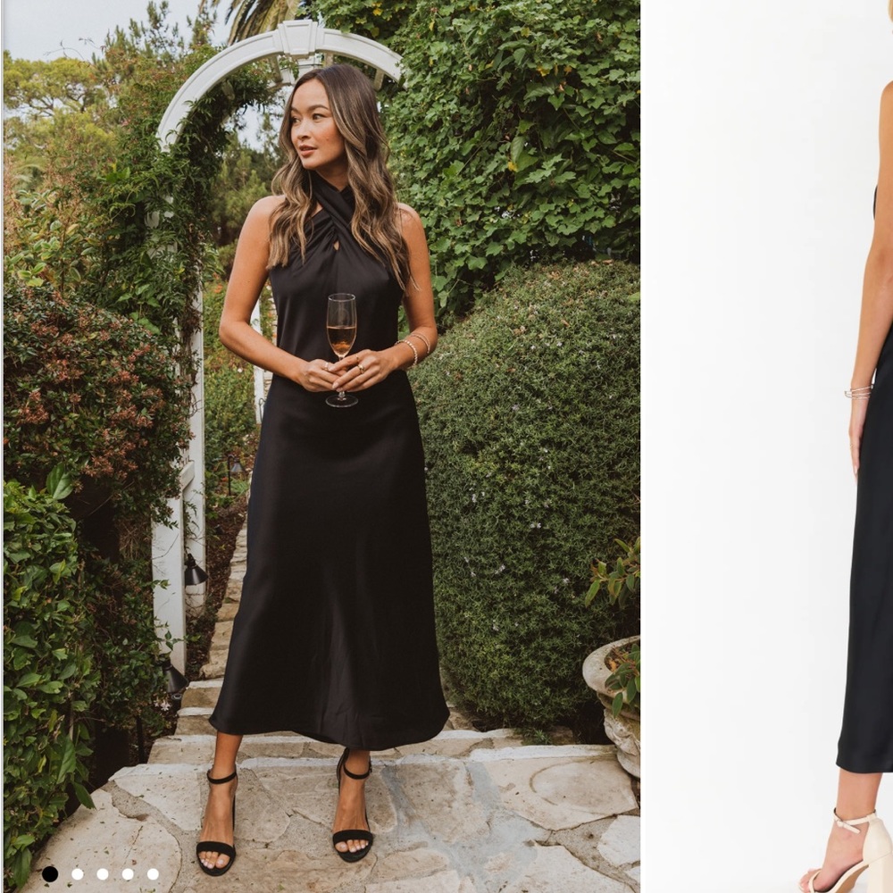 Jasmine Halter Midi Dress